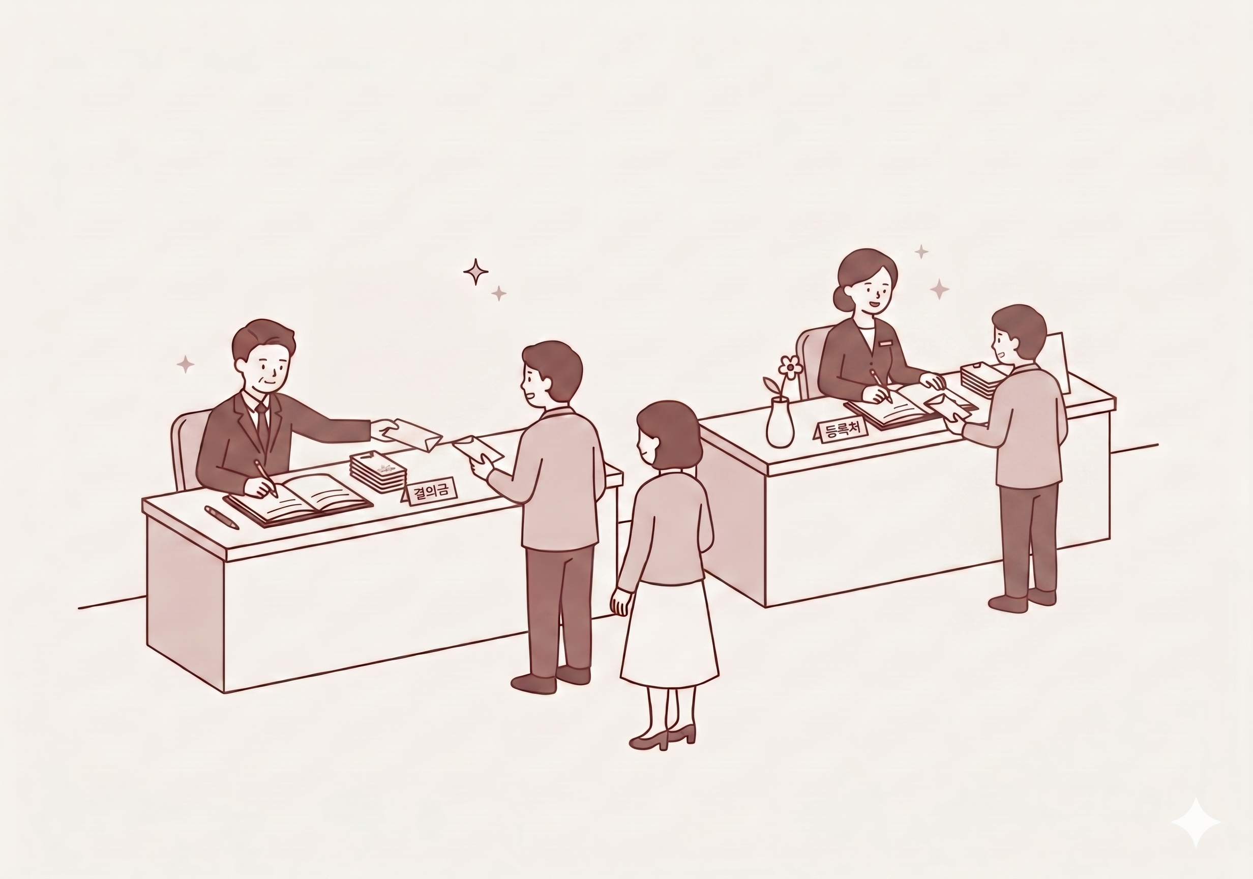 양측 1인 플랜 일러스트